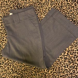 Michael Kors Women’s Wide Leg Crop Pinstripe Trouser